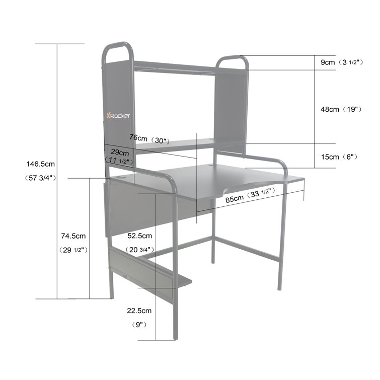 Inbox Zero Icarus 35.34 Desk Reviews Wayfair